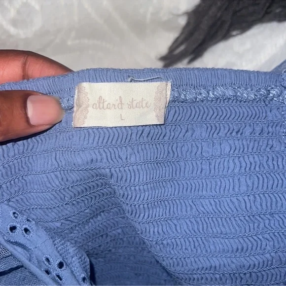 Altar’d state blue crop top - Picture 6 of 7